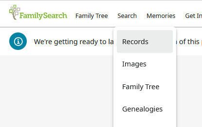 The first step to finding the census on FamilySearch.org
