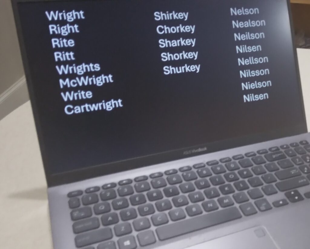 Family History websites use AI to search for name variations