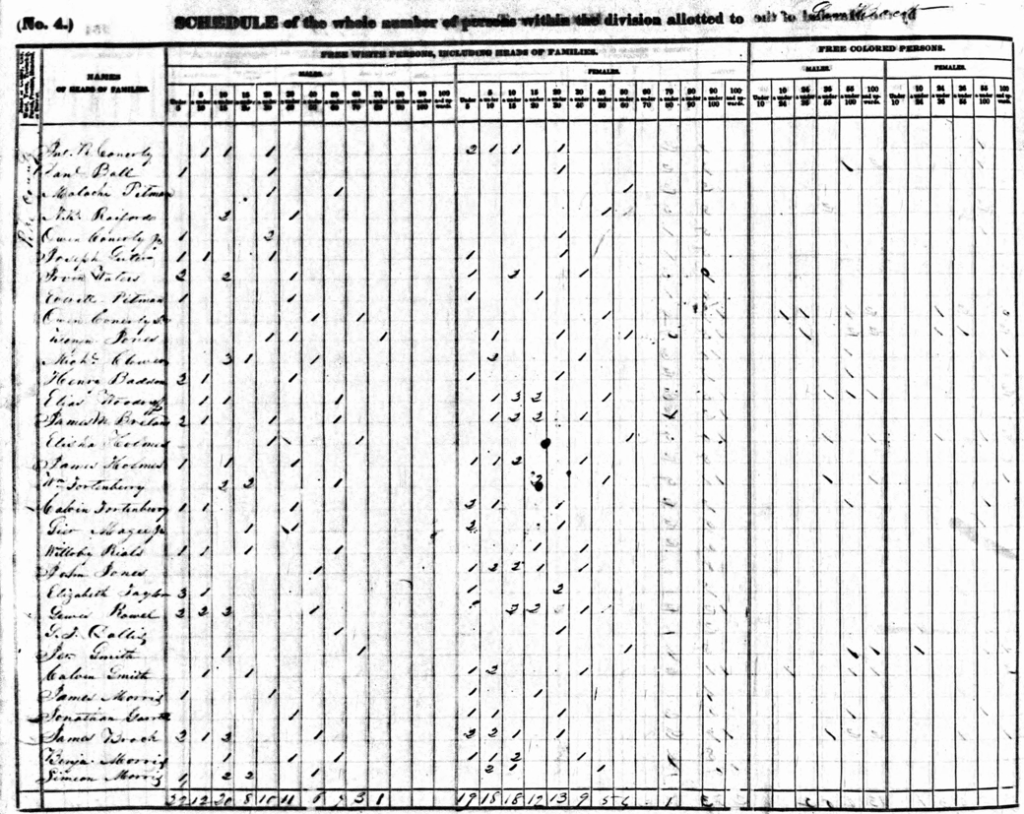 Pre-1850 censuses may look confusing, but they can give us valuable information.